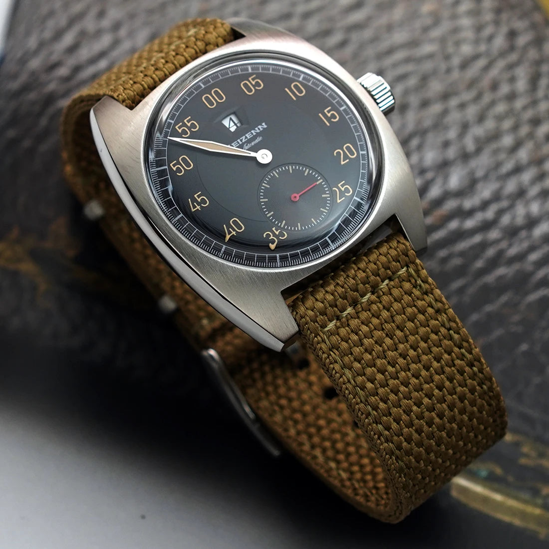 MERKUR Jump Hour Watch Military