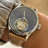 Merkur 100% Tourbillon Watch Natural Stone Dial