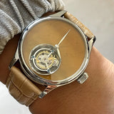 Merkur 100% Tourbillon Watch Natural Stone Dial