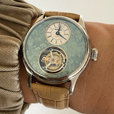 Merkur 100% Tourbillon Watch Natural Stone Dial