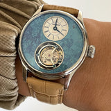 Merkur 100% Tourbillon Watch Natural Stone Dial