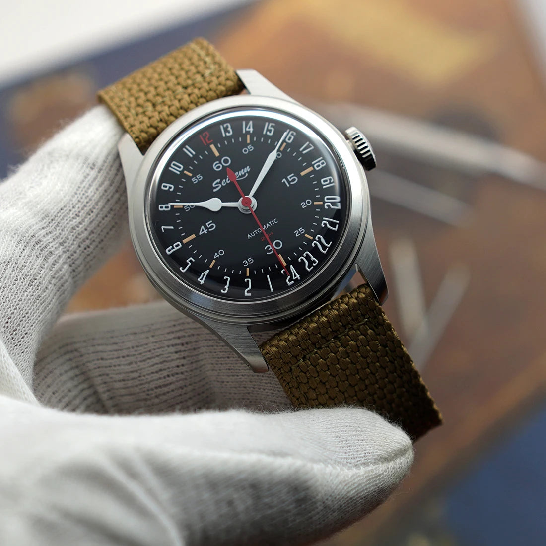 Merkur Pilot 24H Automatic Watch