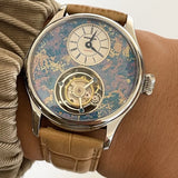 Merkur 100% Tourbillon Watch Natural Stone Dial