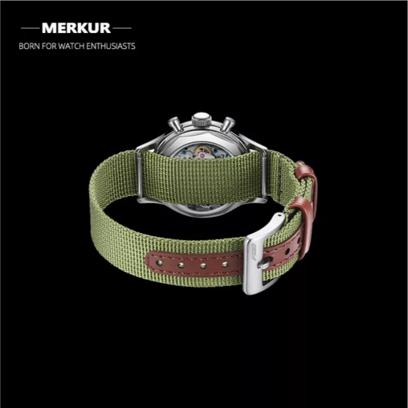 Merkur Red Star Chronograph Ivory