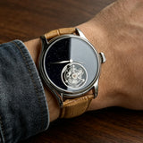 Merkur 100% Tourbillon Watch Natural Stone Dial