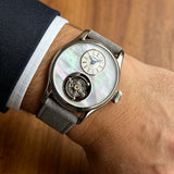 Merkur 100% Tourbillon Watch Fritillaria Dial