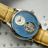 Merkur 100% Tourbillon Watch Natural Stone Dial