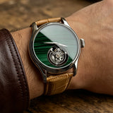 Merkur 100% Tourbillon Watch Wide Windows