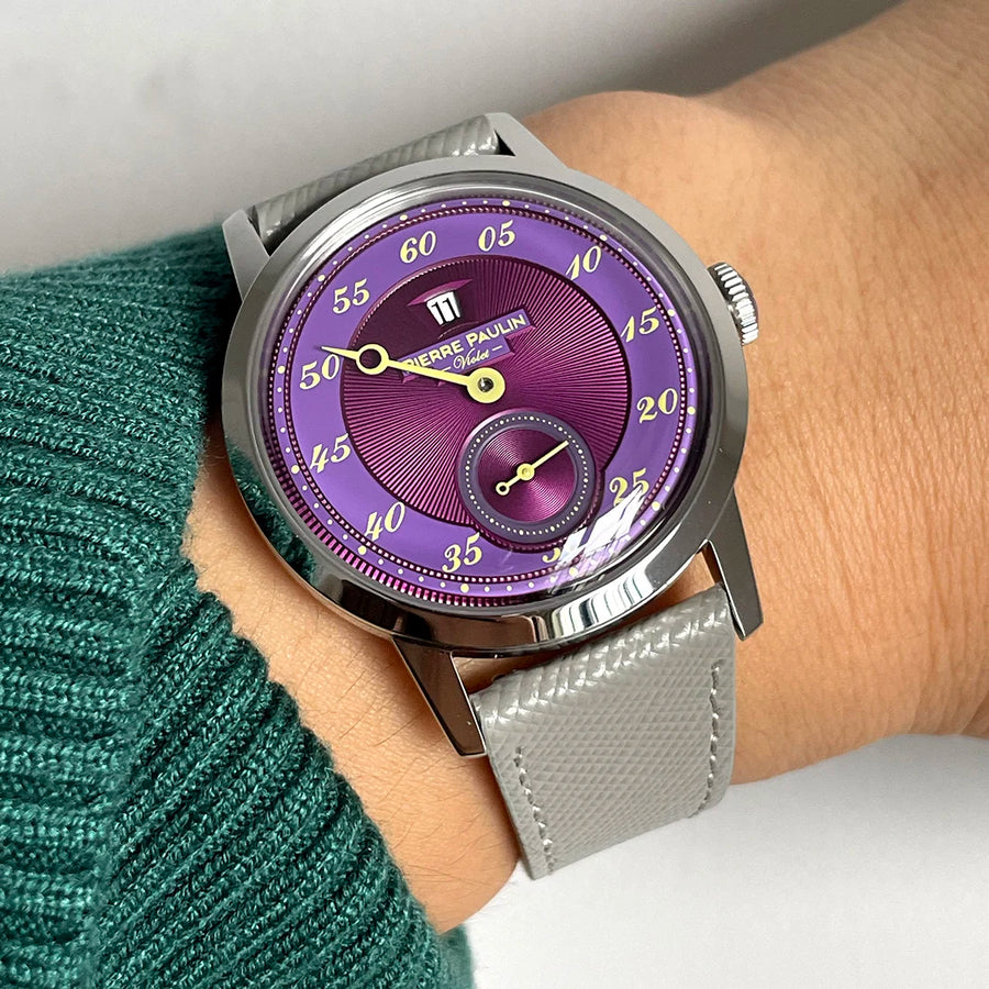 PIERRE PAULIN Vintage Panda Style Chronograph Mechanical Men
