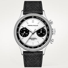 PIERRE PAULIN Vintage Panda Style Chronograph Mechanical Men Watch
